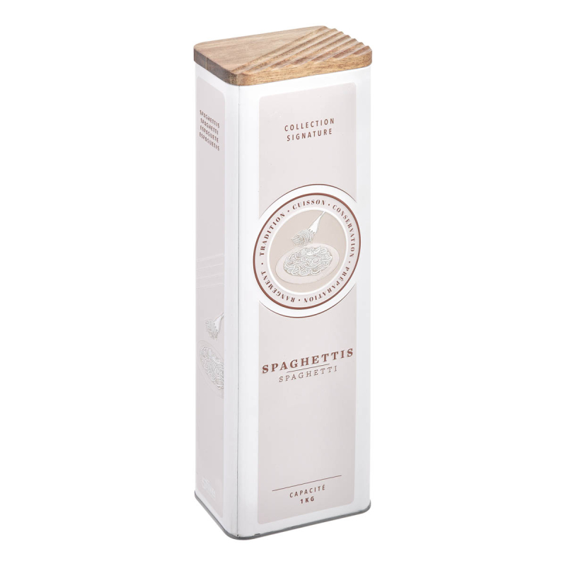 Δοχείο Για Σπαγγέτι 1kg Με Αεροστεγές Κλείσιμο (10x6x29) F-V Signature 213473