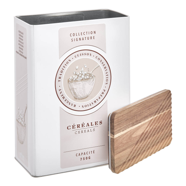 Δοχείο Δημητριακών 750gr Με Αεροστεγές Κλείσιμο (18x10x25.5) F-V Signature 213474