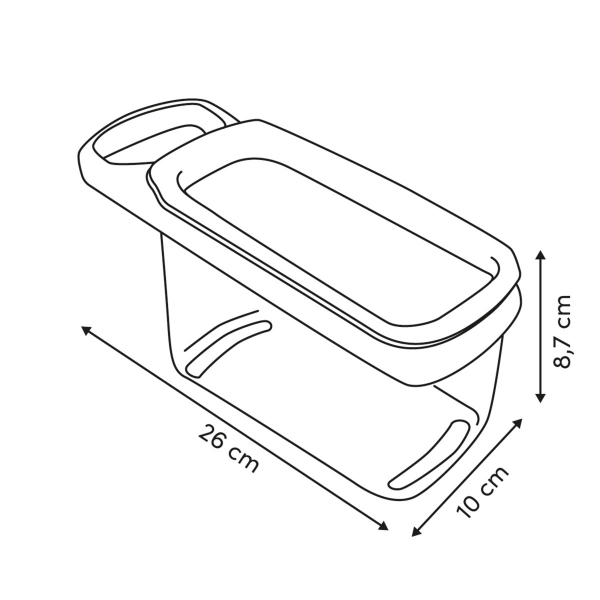 Τρίφτης Χειρός Με Δοχείο (26x10x9) F-V Grater 190266