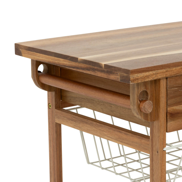 Τρόλεϊ/Ραφιέρα 5 Θέσεων (50x34.5x88.8) F-V Acacia 190291