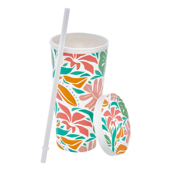 Ποτήρι Με Καλαμάκι 550ml F-V Eden 213547