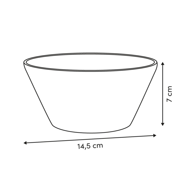 Μπωλ Πλαστικό (Φ14.5x7) F-V Eden 213549