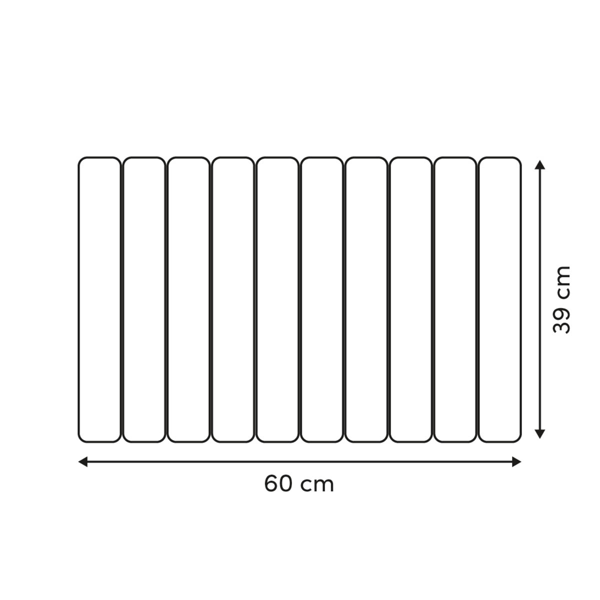Πατάκι Μπάνιου Διατομίτη (59X93) F-V Slatted 214780 Home Μπάνιο Πατάκια Spitishop