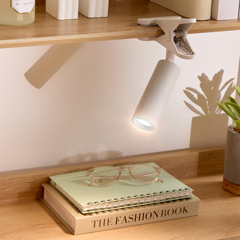 Σποτ Με Κλιπ Επαναφορτιζόμενο LED Dimmable F-V White 214558