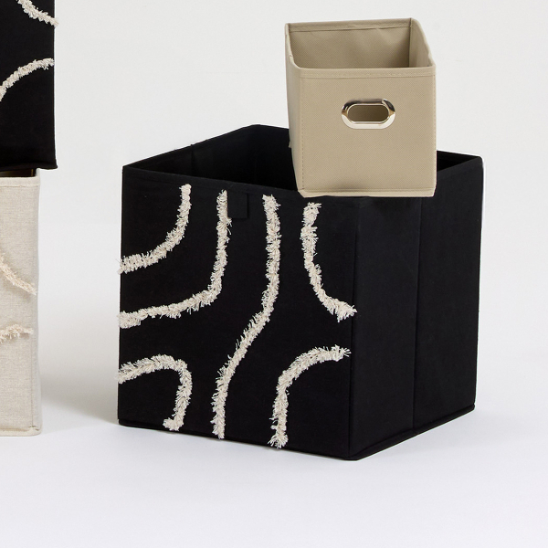 Κουτί Αποθήκευσης (31x31x31) F-V Bali Black 212794B