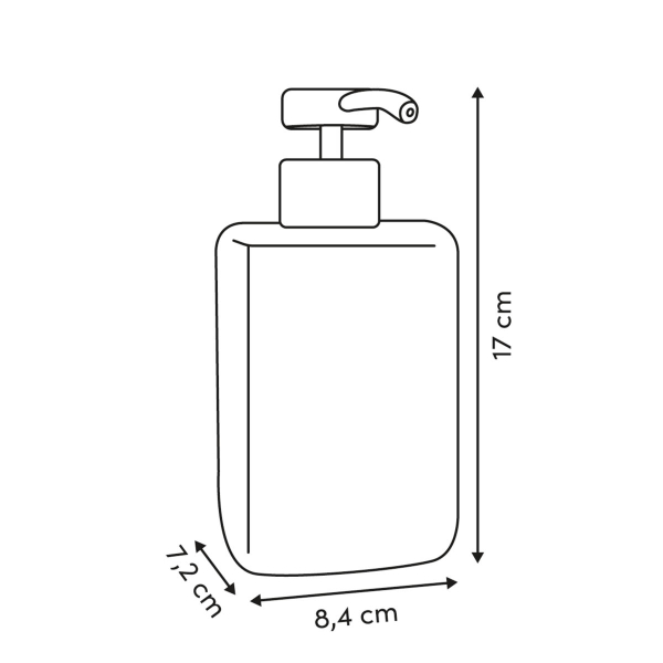 Dispenser Μπάνιου 370ml (8.4x7x17) F-V Cloudy 214791