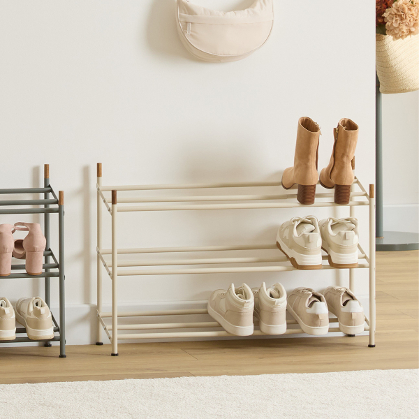 Επεκτεινόμενη Παπουτσοθήκη 6-12 Θέσεων (54.8-87x22.5x53.5) F-V Cassie White 212765A