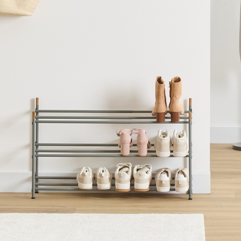 Επεκτεινόμενη Παπουτσοθήκη 6-12 Θέσεων (54.8-87x22.5x53.5) F-V Cassie Grey 212765B