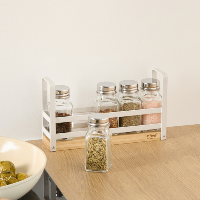 Βαζάκια Μπαχαρικών Σε Βάση (Σετ 5τμχ) F-V Balm 217621