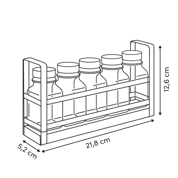 Βαζάκια Μπαχαρικών Σε Βάση (Σετ 5τμχ) F-V Balm 217621