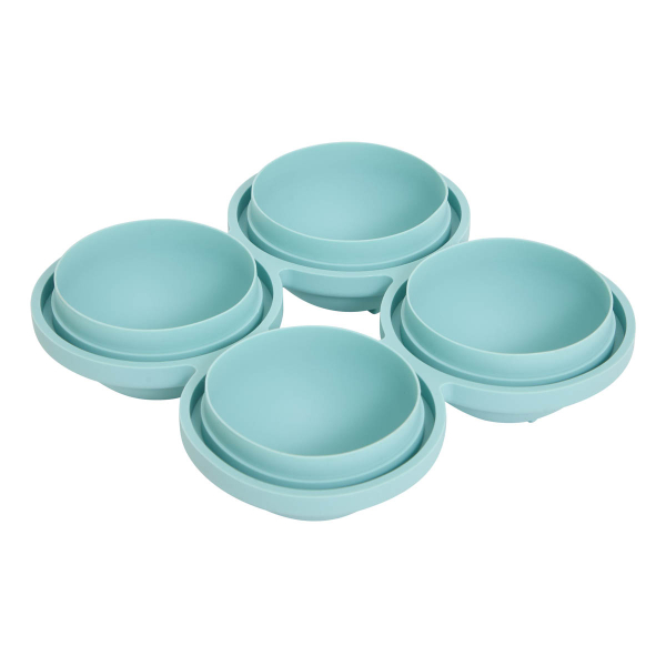 Παγοθήκη Στρογγυλή Σιλικόνης 4 Θέσεων F-V 213562 (Τυχαία Επιλογή Χρώματος)