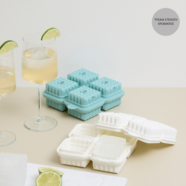 Παγοθήκη Σιλικόνης 4 Θέσεων F-V 213563 (Τυχαία Επιλογή Χρώματος)