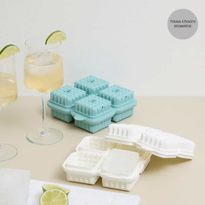 Παγοθήκη Σιλικόνης 4 Θέσεων F-V 213563 (Τυχαία Επιλογή Χρώματος)