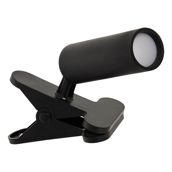 Σποτ Με Κλιπ Επαναφορτιζόμενο LED Dimmable F-V Black 214558A