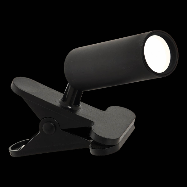 Σποτ Με Κλιπ Επαναφορτιζόμενο LED Dimmable F-V Black 214558A