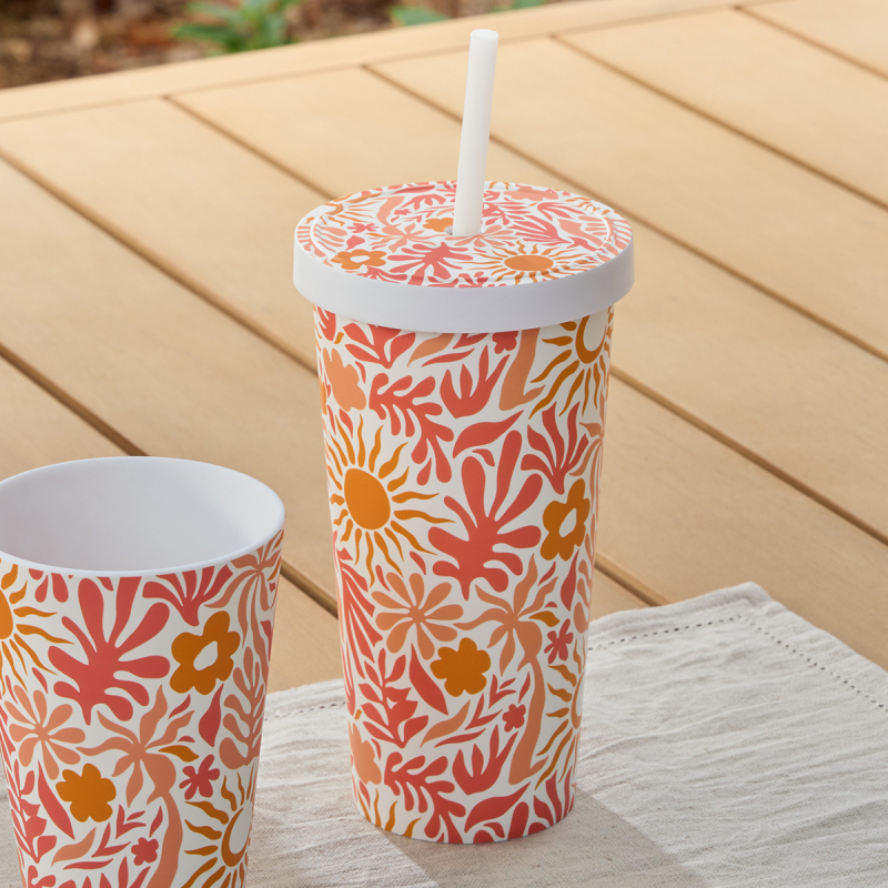 Ποτήρι Με Καλαμάκι 550ml F-V Solea 213547A