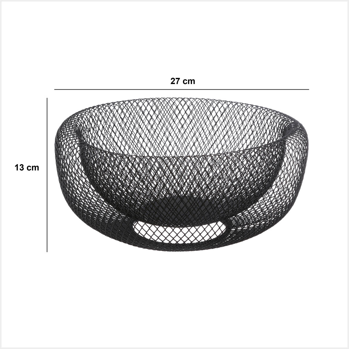 Φρουτιέρα (Φ27X13) F-V Mayaj Black 125128 Home Οργάνωση & Αποθήκευση Κουζίνας Φρουτιέρες Spitishop
