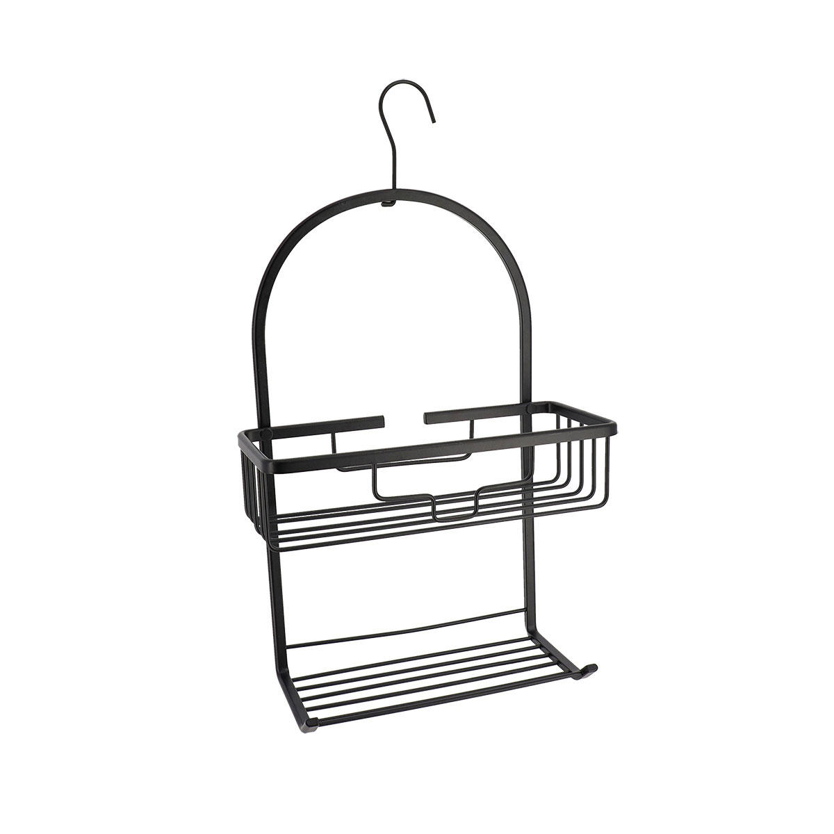 Ραφιέρα Μπάνιου Διπλή (28X12 5X49 5) T-D Caddy Black 91008108 Home Οργάνωση & Αποθήκευση Ραφιέρες Εταζέρες Spitishop