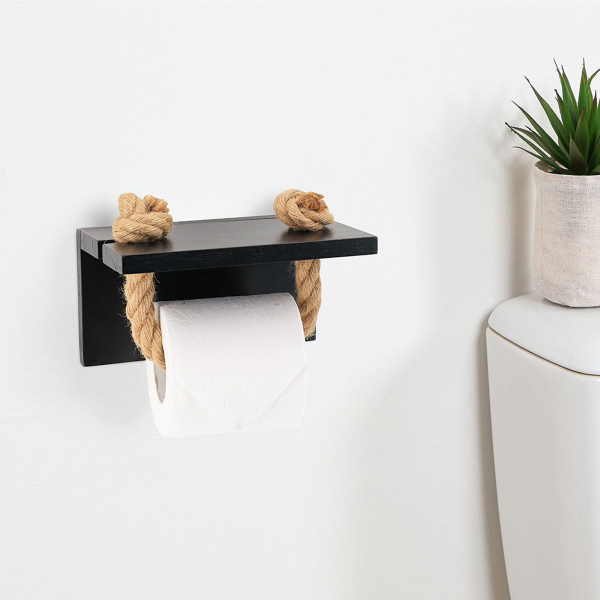 Χαρτοθήκη Με Ράφι T-D Black 91055103