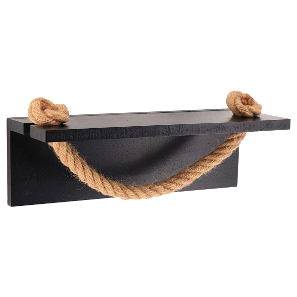 Κρεμάστρα Μπάνιου Για Πετσέτες Με Ράφι (30x12x15) T-D Black 91058103