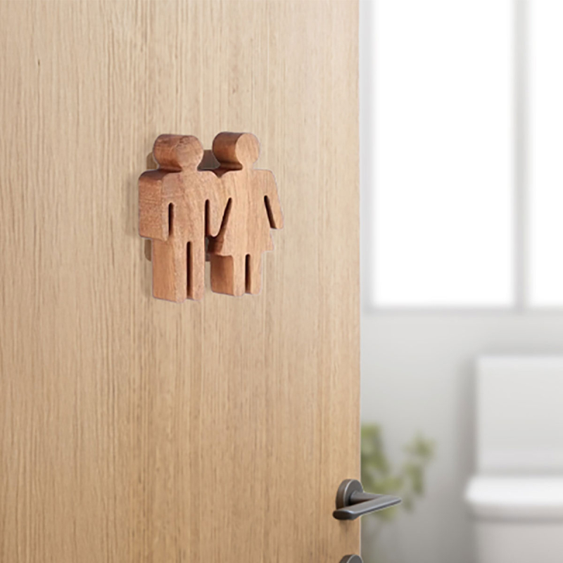 Σήμανση WC Αυτοκόλλητη T-D Natural 9087104