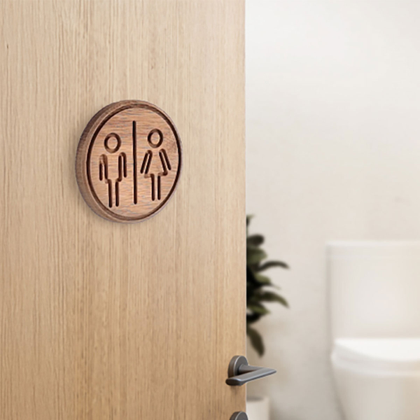 Σήμανση WC Αυτοκόλλητη T-D Natural 9088104