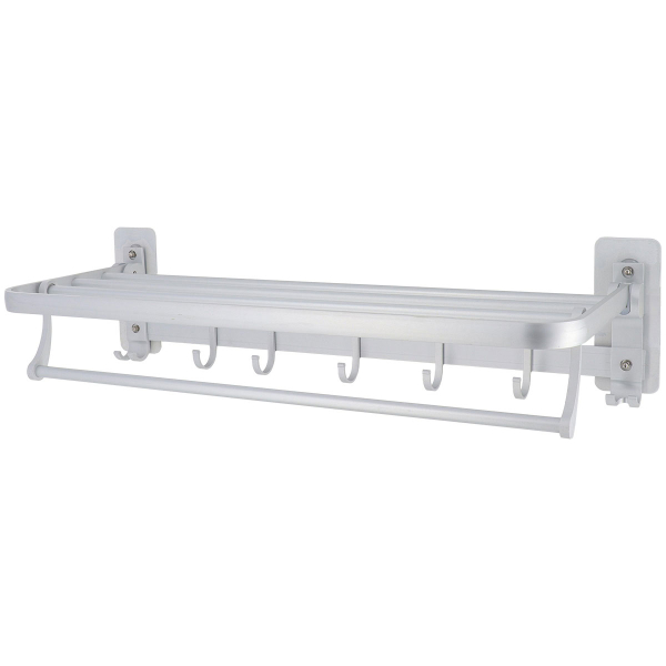 Ραφιέρα Μπάνιου Με Κρεμάστρα Για Πετσέτες T-D Chrome 9107499