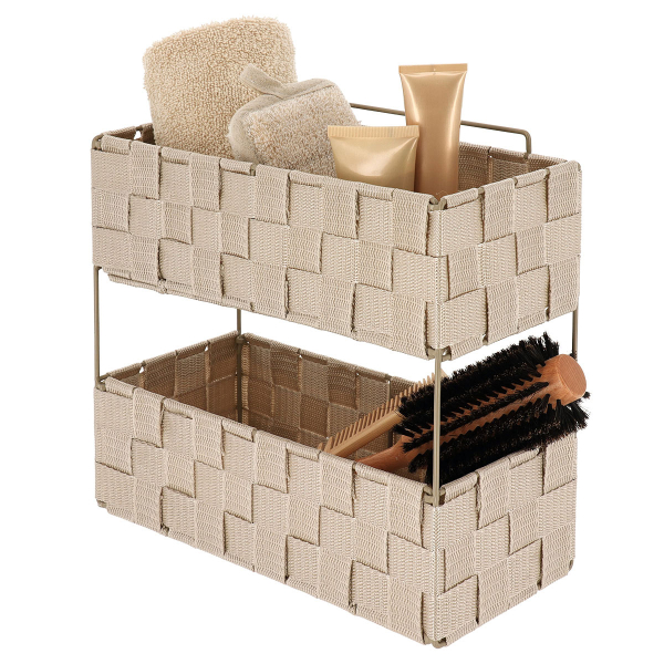 Ραφιέρα Μπάνιου Διπλή (29x12x27) T-D Beige 84231161