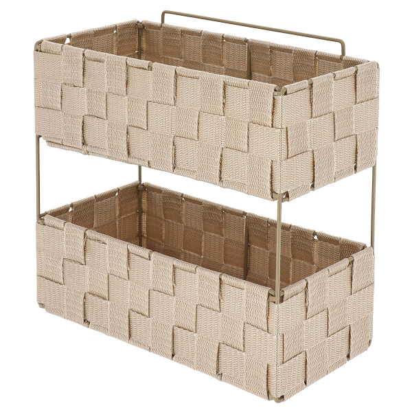 Ραφιέρα Μπάνιου Διπλή (29x12x27) T-D Beige 84231161