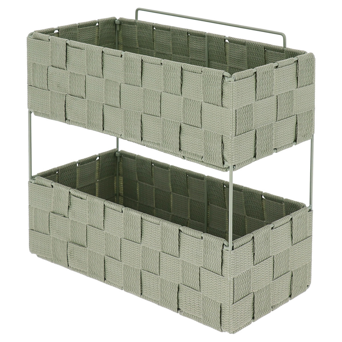 Ραφιέρα Μπάνιου Διπλή (29X12X27) T-D Sage Green 84231144 Home Οργάνωση & Αποθήκευση Ραφιέρες Εταζέρες Spitishop