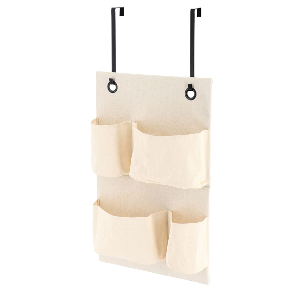 Κρεμαστή Θήκη Οργάνωσης Πόρτας 4 Θέσεων (35x6x74) T-D Beige 8312161