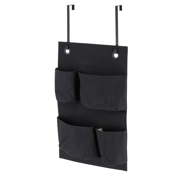 Κρεμαστή Θήκη Οργάνωσης Πόρτας 4 Θέσεων (35x6x74) T-D Black 8312103