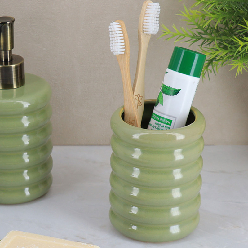 Ποτηροθήκη Μπάνιου (Φ8x10.5) T-D 70's Style Olive Green 611861401