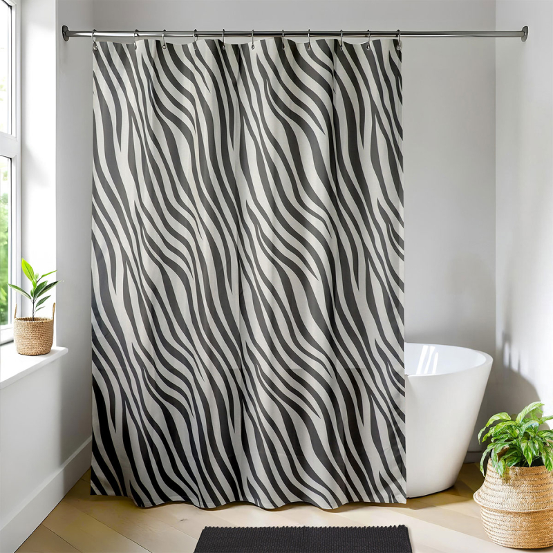 Κουρτίνα Μπάνιου (180x200) Με Κρίκους T-D Naomi 1205805