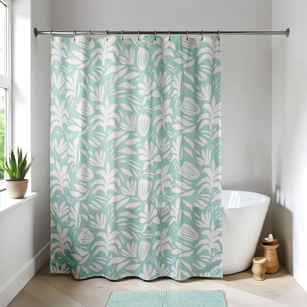 Κουρτίνα Μπάνιου Πλαστική (180x180) Με Κρίκους T-D Mia 1103800