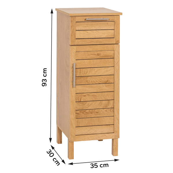 Ντουλάπι Μπάνιου Δαπέδου Με Συρτάρι (35x30x93) T-D Colonial 9902825