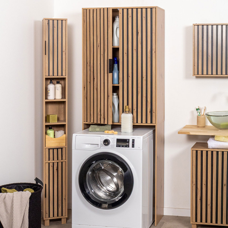 Ντουλάπι Μπάνιου Επιδαπέδιο Με Ράφι (68x30x190) T-D Karma 9941826