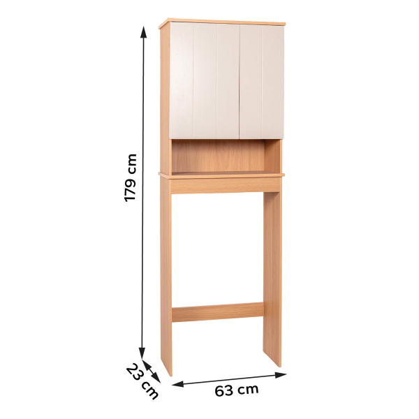Ντουλάπι Μπάνιου Επιδαπέδιο Με Ράφι (63x23x179) T-D Rivoli 9904824