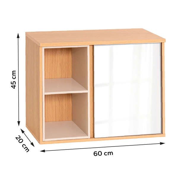 Ντουλάπι Τοίχου Για Μπάνιο Με Καθρέφτη (60x20x45) T-D Rivoli 9903824