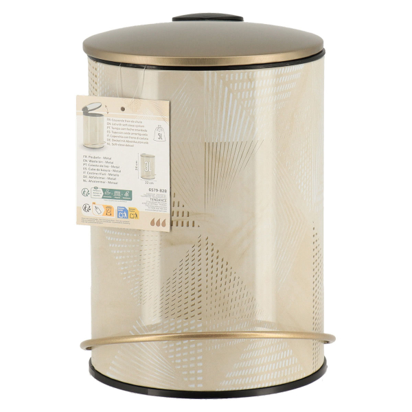 Κάδος Απορριμμάτων Μπάνιου (Φ17x23) T-D 3lt Chicissime 6579828