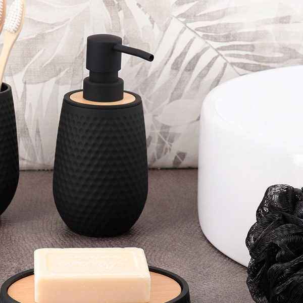 Dispenser Μπάνιου 280ml (Φ8x17) T-D Honeycomb Black 62196103