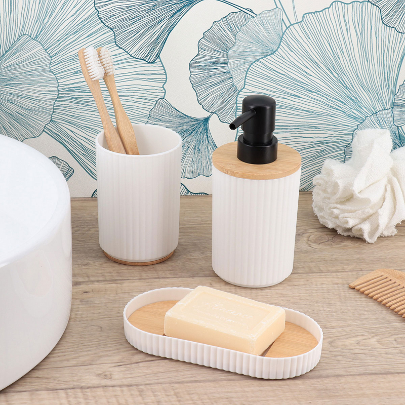 Αξεσουάρ Μπάνιου (Σετ 3τμχ) T-D White 6805100