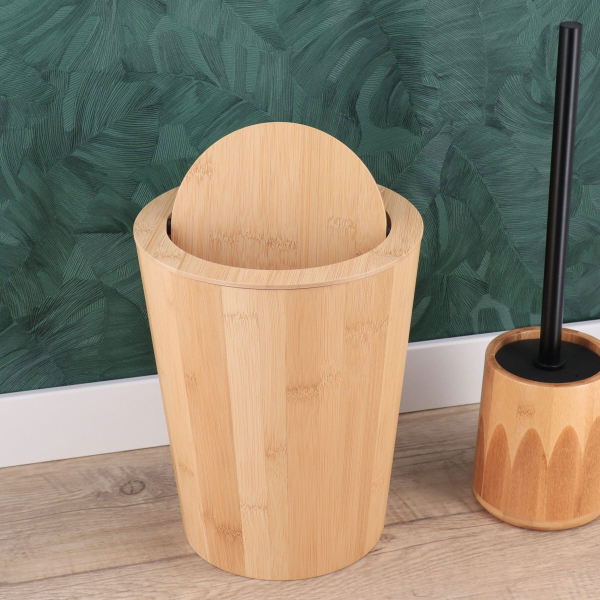 Κάδος Απορριμμάτων (Φ20x25) T-D 4.5lt Bamboo 6560195