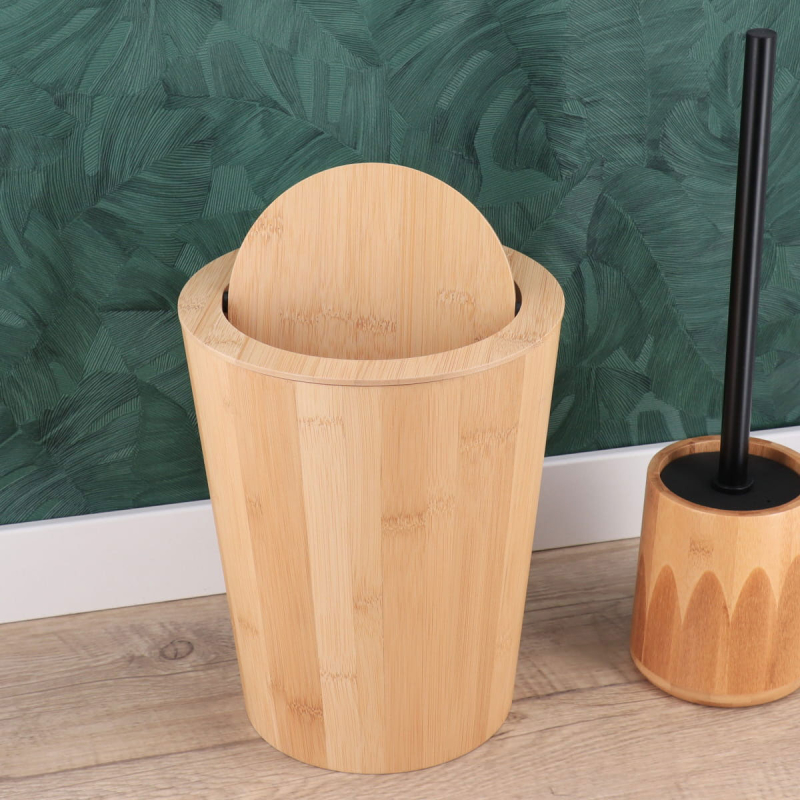 Κάδος Απορριμμάτων (Φ20x25) T-D 4.5lt Bamboo 6560195
