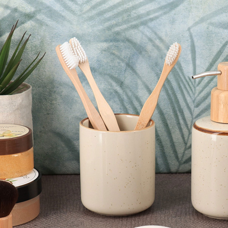 Ποτηροθήκη Μπάνιου (Φ7.8x9) T-D Beige 61193161