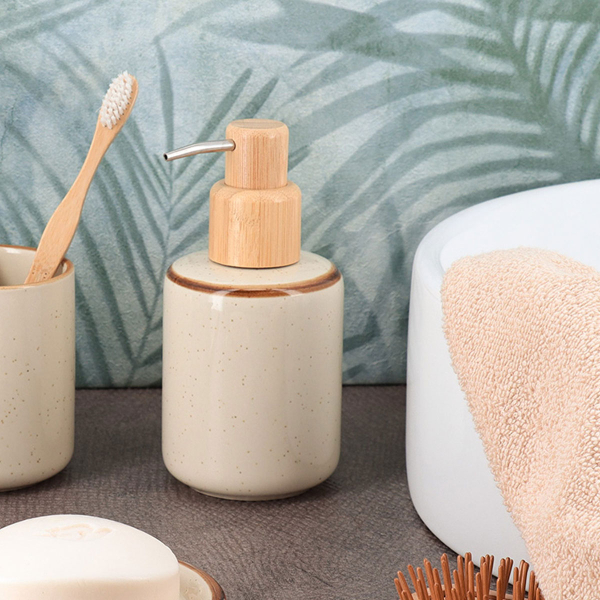 Dispenser Μπάνιου 300ml (Φ7.5x16) T-D Pump Beige 62193161