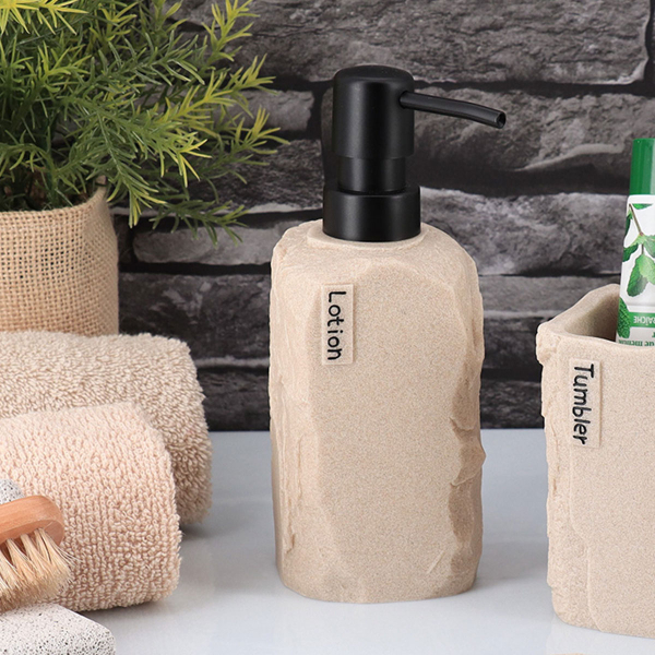 Dispenser Μπάνιου 400ml (7.5x7.5x19.5) T-D Paola Square Natural 62198104