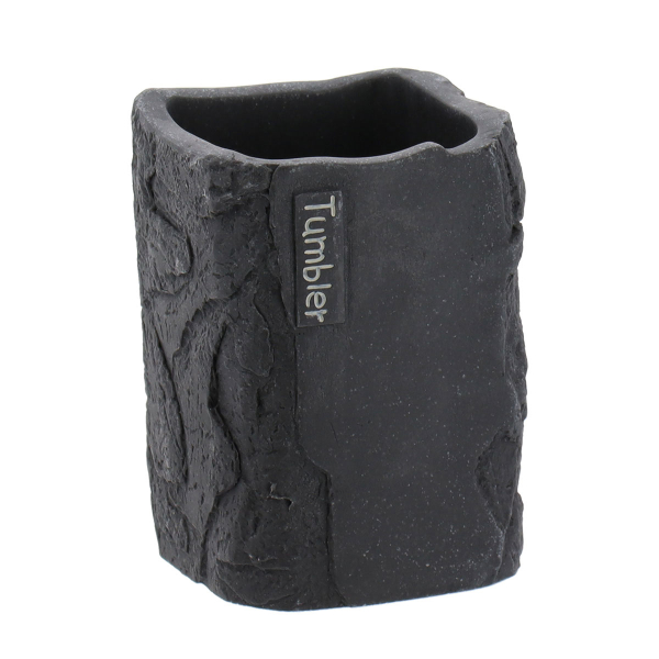 Ποτηροθήκη Μπάνιου (7.5x7.5x10.3) T-D Paola Square Black 61198103