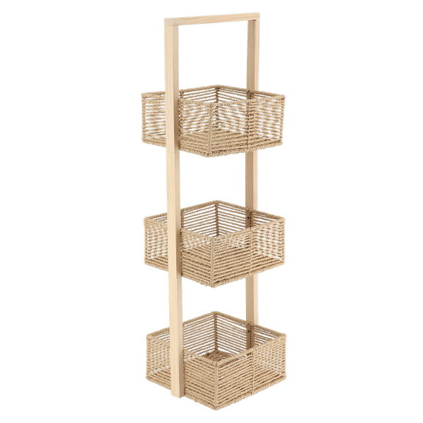 Ραφιέρα Δαπέδου 3 Θέσεων (28x25x90) T-D Natural 98273104