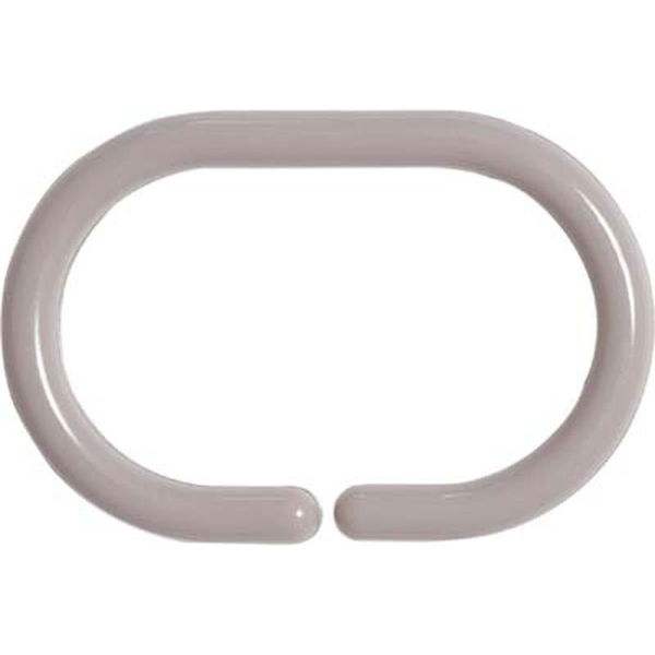 Κρίκοι Κουρτίνας Μπάνιου 12τμχ T-D Taupe 2200165